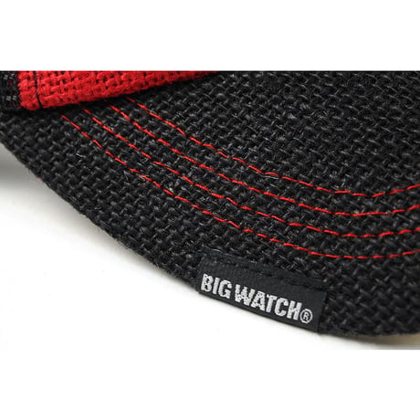CP-17　ヘンプキャップBIGWATCH　ブラック/レッド
