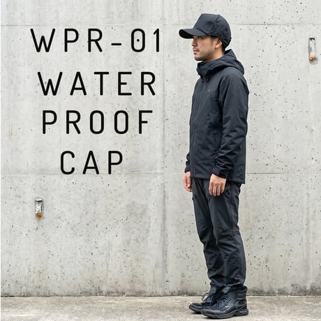 WPR-01　ウォータープルーフ（撥水加工）ラウンドキャップ BIGWATCH ブラック