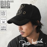 CB-01　ヘンプコットンワッペンCAP BIGWATCH　オールブラック
