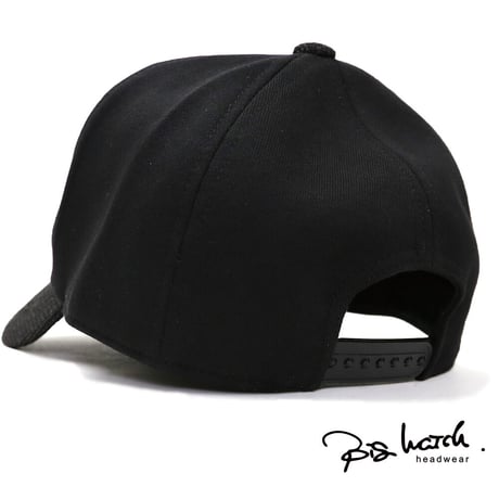 CPMCT-03　 無地ヘンプコットンCAP BIGWATCH　オールブラック  ブラックステッチ