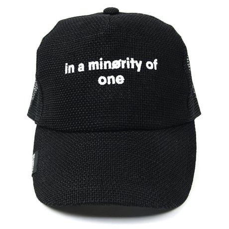 CP-29　「in a minority of one」ヘンプキャップBIGWATCH ブラック