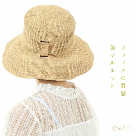 SM001 スミル smill ラフィアハット