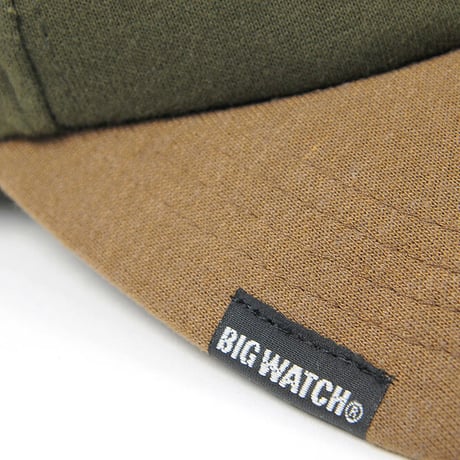 C-05　 無地スウェットCAP BIGWATCH  グリーン/ブラウン マルチカラー