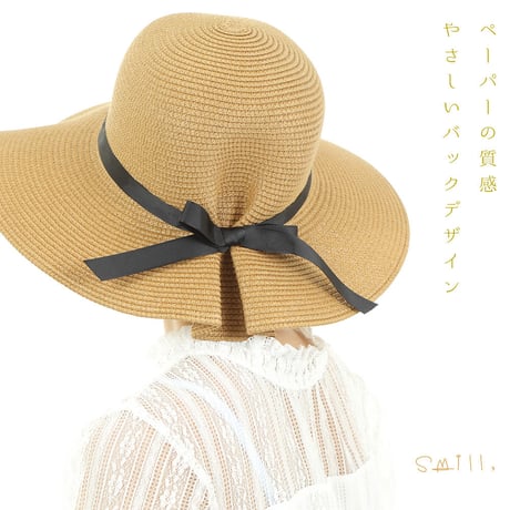 SM004 スミル smill ギャザーリボンハット 2色