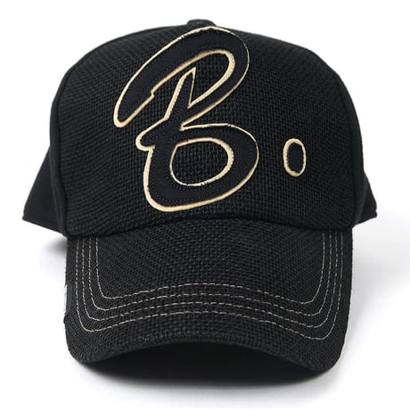 CB-01　ヘンプコットンワッペンCAP BIGWATCH　オールブラック