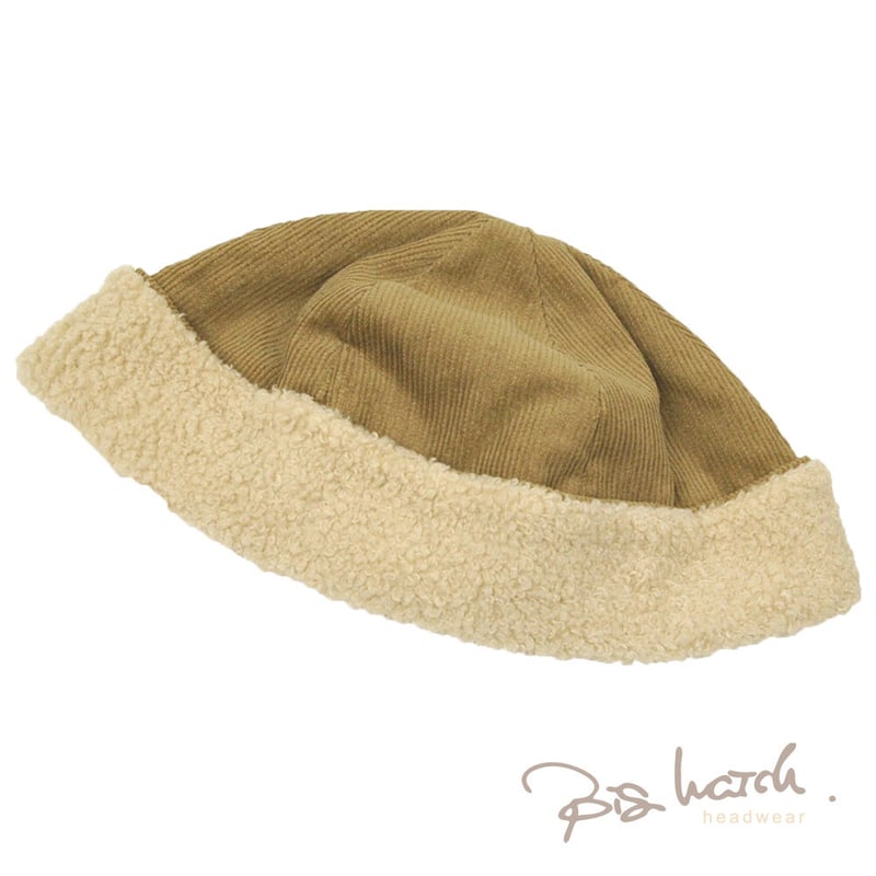 THG-06 大きいサイズ リバーシブル コーデュロイ ボアハット