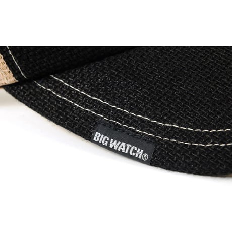SBH-04　ヘンプサンバイザーBIGWATCH　ブラック/ベージュ
