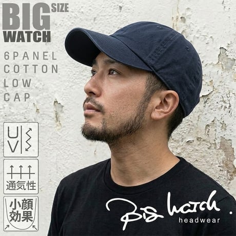 TCP-02　コットン　ローキャップBIGWATCH　ネイビー