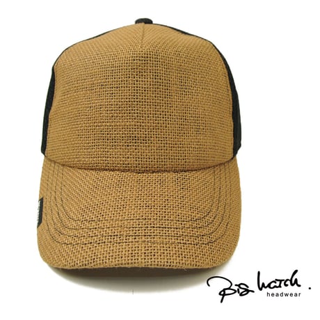 CPM-30 無地 ヘンプメッシュCAP BIGWATCH ベージュ ブラック