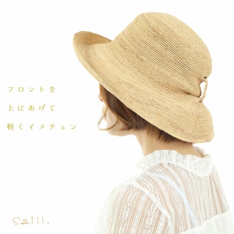 SM001 スミル smill ラフィアハット