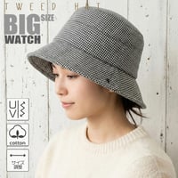 WH-02　レディースツイードハット BIGWATCH  千鳥格子
