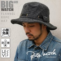 FHA-02   フランネルハットBIGWATCH  チャコールグレー