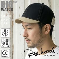 C-24　 アンパイアCAP BIGWATCH 　ブラック/ベージュ