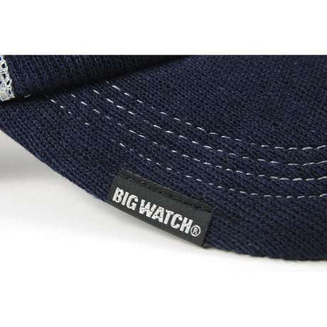 CP-23 　ヘンプニットコットンキャップBIGWATCH　ネイビー（紺）/グレー