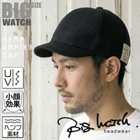 C-08　 アンパイアヘンプコットンCAP BIGWATCH 　ブラック