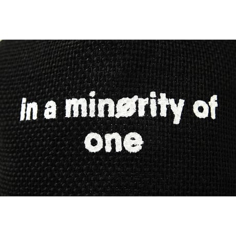 CP-29　「in a minority of one」ヘンプキャップBIGWATCH ブラック