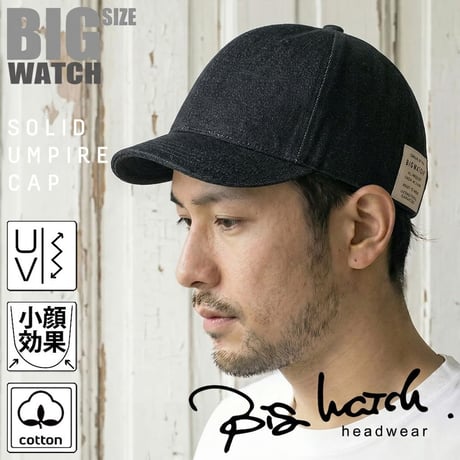 C-10　 デニムアンパイアCAP BIGWATCH 　ブラック