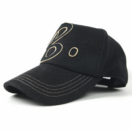 CB-01　ヘンプコットンワッペンCAP BIGWATCH　オールブラック