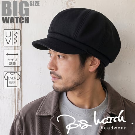 CAS-14L　 スウェット ビッグキャスケットBIGWATCH  ブラック