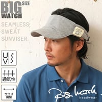 SBH-11　シームレス スウェットサンバイザーBIGWATCH   MIXグレー