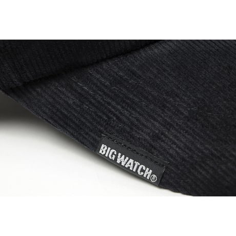 C-20  コーデュロイキャップBIGWATCH ブラック