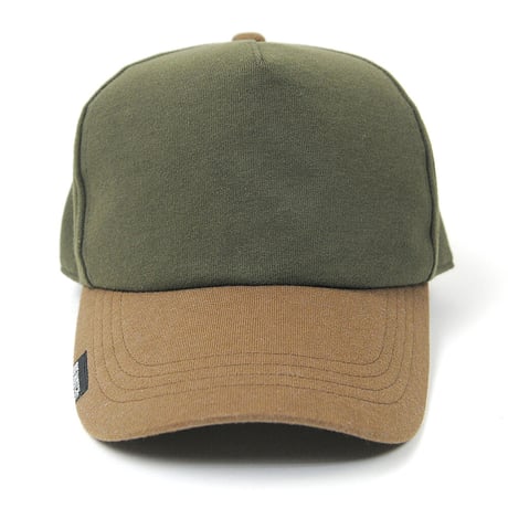 C-05　 無地スウェットCAP BIGWATCH  グリーン/ブラウン マルチカラー