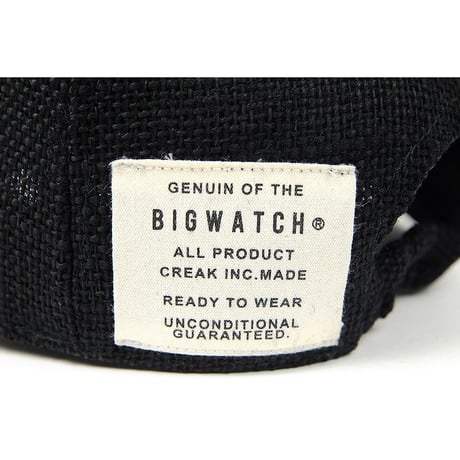 C-08　 アンパイアヘンプコットンCAP BIGWATCH 　ブラック