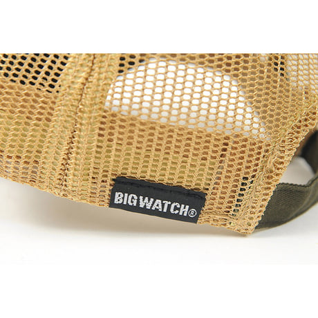 TCP-03M　コットンメッシュ　ローキャップBIGWATCH　カーキ/ベージュ
