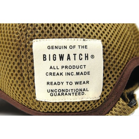 C-23R　  アンパイアラウンドメッシュキャップ BIGWATCH 　ブラウン/ベージュ