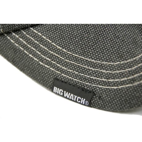 CPB-01M　メッシュキャップワッペンBIGWATCH　グレー/ベージュＢ