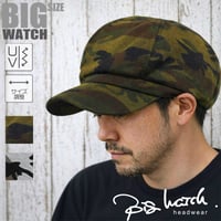 cas-19   カモ柄 ビッグキャスケットBIGWATCH　 グリーンカモ