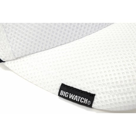 SBMG-03R　無地ラウンドメッシュサンバイザーBIGWATCH　ホワイト
