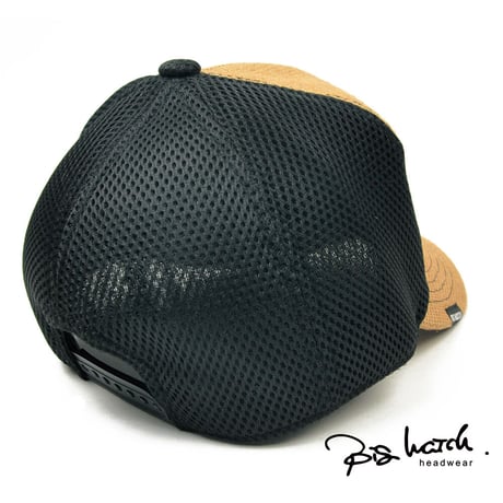 CPM-30 無地 ヘンプメッシュCAP BIGWATCH ベージュ ブラック
