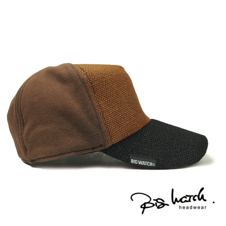 CPMCT-16 無地ヘンプコットンCAP  BROWN/BLACK/BROWN BIGWATCH(ビッグワッチ)