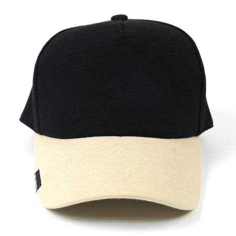 C-30 無地スウェットCAP BIGWATCH  ブラック/アイボリー マルチカラー