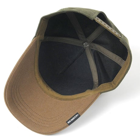 C-05　 無地スウェットCAP BIGWATCH  グリーン/ブラウン マルチカラー