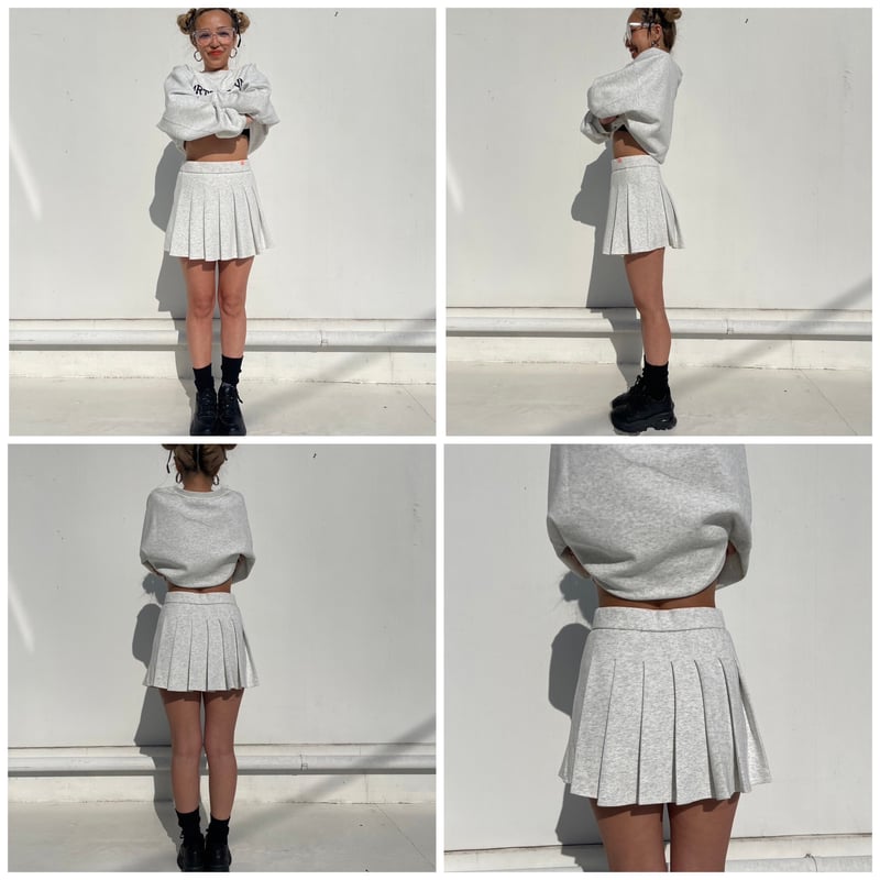 Pleats' short skirt #99801 | MERMO