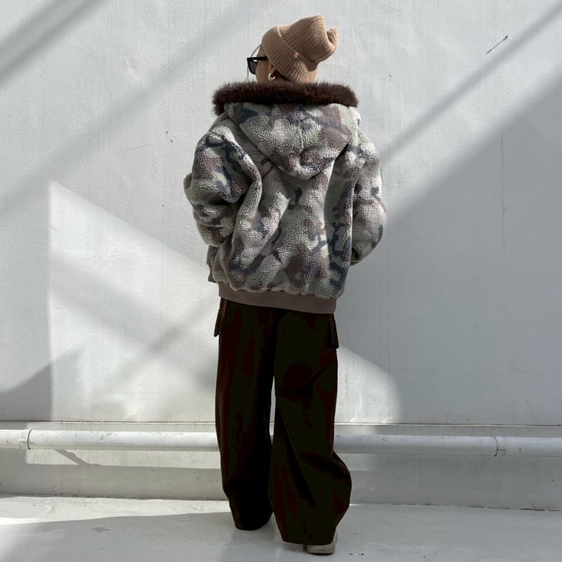 Camouflage'hoodie boa jacket#8552510 | MERMO