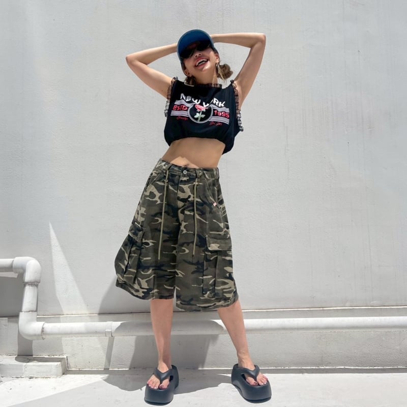NY rose'wide tank top#98112 | MERMO