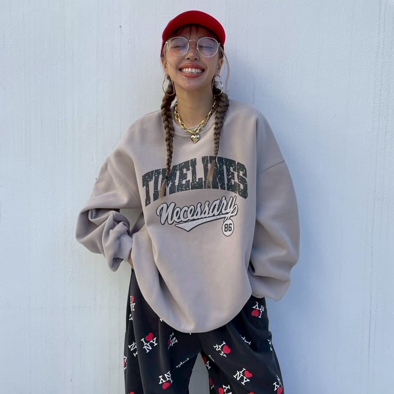 TIME LINES'wide sweat#2331512 | MERMO