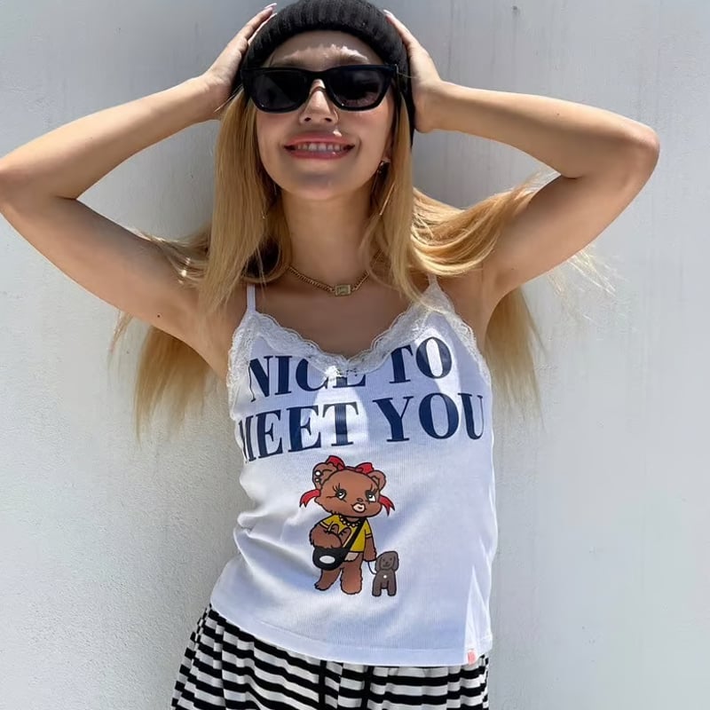 Kumasanpo'lace camisole#7985 | MERMO