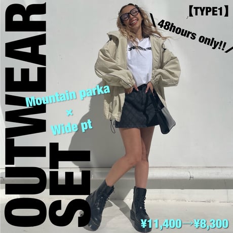 【OUTERWEAR SET!!】Spring outerwear × bottoms or tanktops set event!!