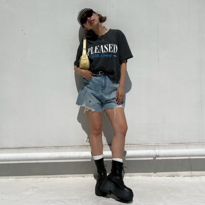 graffiti'denim short pt#2503 | MERMO