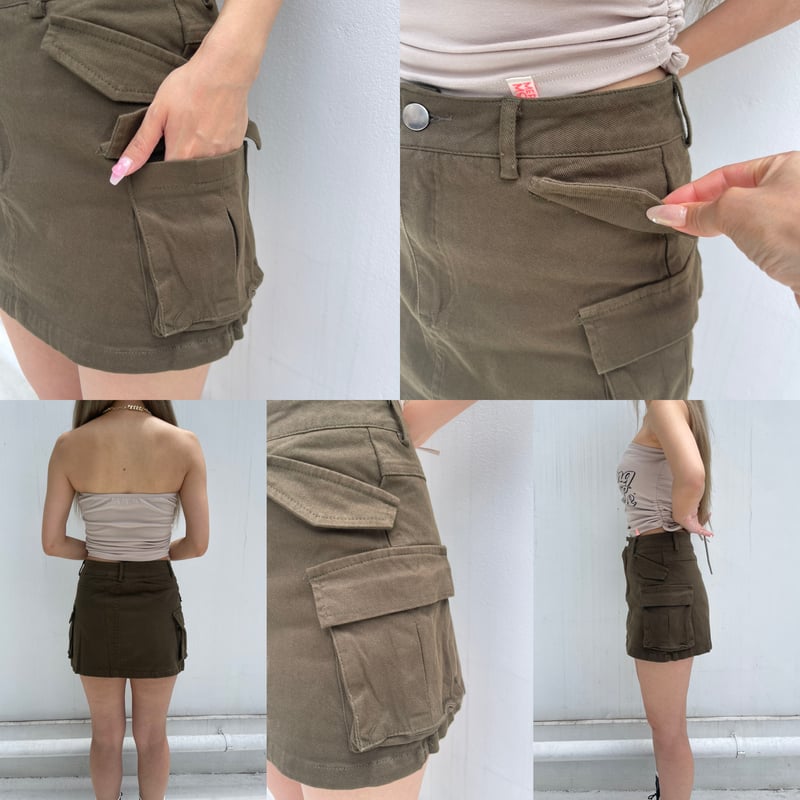 cargo' mini skirt#2318 | MERMO