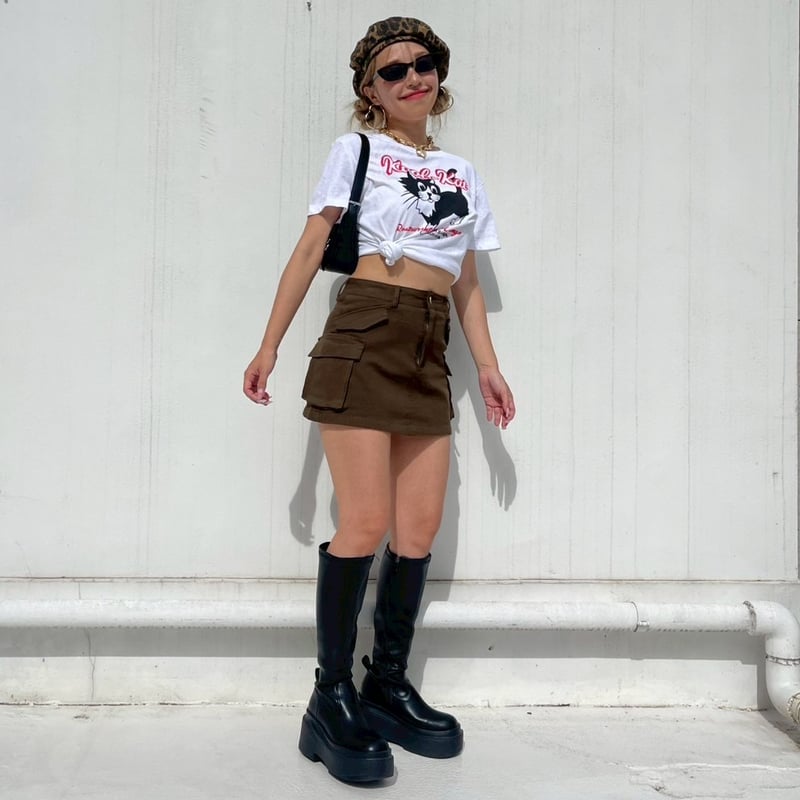 スカート Flared Cargo Mini Skirt cargo' mini skirt#2318 | MERMO