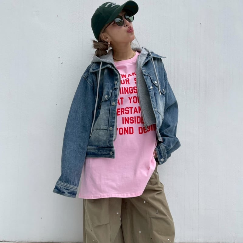 layered'hooded denim jk#7901【先行販売 4/9以降 発送】 |