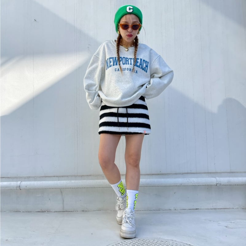 Set up'hoodie×miniskirt#604151 | MERMO