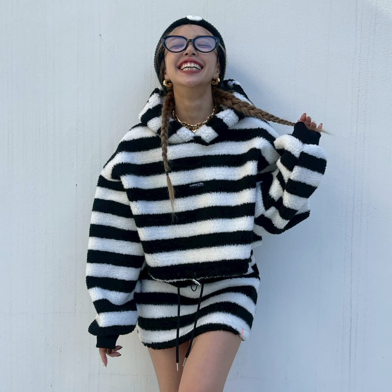 Set up'hoodie×miniskirt#604151 | MERMO