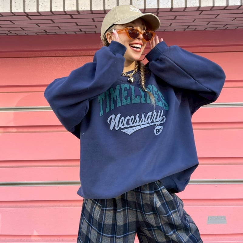TIME LINES'wide sweat#2331512 | MERMO