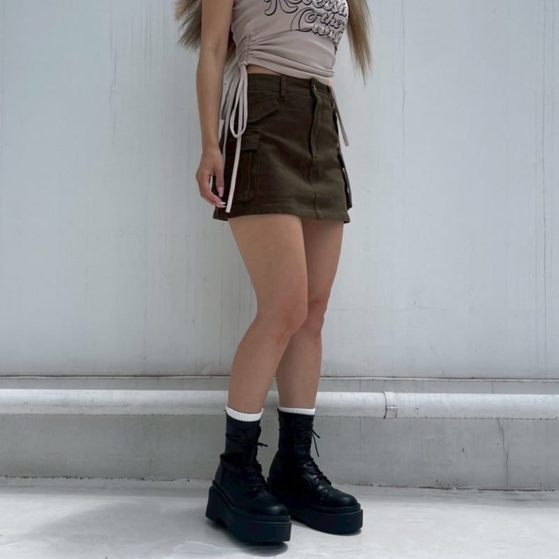 cargo' mini skirt#2318 | MERMO